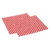 Red Checkered Wax Paper Liners Pack Of 2000