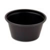Portion cups 3.25oz Black 2500/case