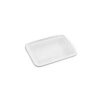 TD 16oz MICROWAVE SAFE RECTANGLE CONTAINER WHITE BASE CLEAR LID 150/case