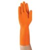 208 SIZE 10 LATEX HEAVYWEIGHT GLOVE ORANGE PAIR