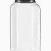 230ML HDPE BOTTLE W/BLACK CAPS  EACH